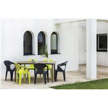 Mesa grande gris oscuro NOA de Resol