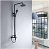 Columna de ducha negra Imex Roma