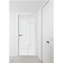 Puerta interior lisa LACADA BLANCA PL-4500
