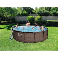 Piscina desmontable redonda Rattan 427x107cm...