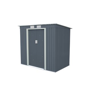 Caseta met&aacute;lica 2,43m&sup2; Buckingham gris Gardiun