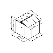 Caseta metálica 3,64m² Manchester Gardiun