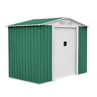 Caseta met&aacute;lica 6,3m&sup2; Glasgow verde Gardiun