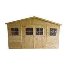 Caseta de madera 13,24m² Vladimir Gardiun