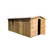 Garaje de madera 16,77m² Mikhail I Gardiun