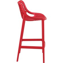 Juego de 4 taburetes rojos Grid Resol