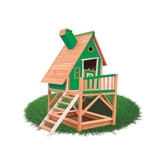 Casita infantil 2,28m&sup2; Pinocho verde Outdoor Toys
