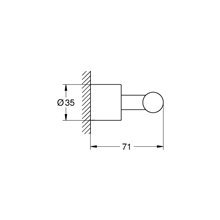Colgador cromo Atrio Grohe
