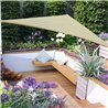 Toldo vela tri&aacute;ngulo 3x3x3m crema Outsunny