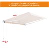 Toldo de pared 3x2,5m Outsunny