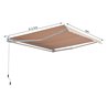 Toldo de pared 3x2,5m Outsunny