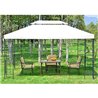 P&eacute;rgola 3x4x2,65m crema Outsunny 