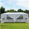 Pabell&oacute;n plegable 6x3x2,55m blanco Outsunny 