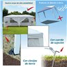 Pabell&oacute;n plegable 6x3x2,55m blanco Outsunny 