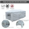 Pabell&oacute;n plegable 6x3x2,55m blanco Outsunny 
