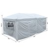 Pabell&oacute;n plegable 6x3x2,55m blanco Outsunny 