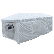 Pabellón plegable 6x3x2,55m blanco Outsunny
