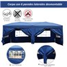 Pabell&oacute;n plegable 6x3x2,55m azul Outsunny 