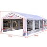 Pabell&oacute;n 8x4x2,8m blanco Outsunny 