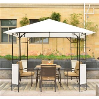 P&eacute;rgola 3x3x2,6m crema Outsunny 