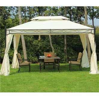 P&eacute;rgola 3x4x2,8m blanca Outsunny 
