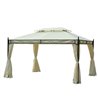 P&eacute;rgola 3x4x2,8m blanca Outsunny 