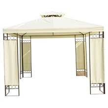 Pérgola 3x3x2,65m crema Outsunny 