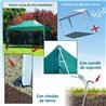 Carpa mosquitera 3x4,5x3,2m verde Outsunny 