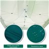 Carpa mosquitera 3x4,5x3,2m verde Outsunny 