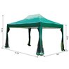 Carpa mosquitera 3x4,5x3,2m verde Outsunny 