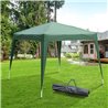 Carpa plegable 3x3x2,4m verde Outsunny 