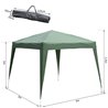Carpa plegable 3x3x2,4m verde Outsunny 