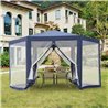 Carpa mosquitera hexagonal azul Outsunny 