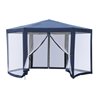 Carpa mosquitera hexagonal azul Outsunny 