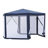 Carpa mosquitera hexagonal azul Outsunny 