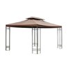 Techo reemplazo 3x4m p&eacute;rgola caf&eacute; Outsunny