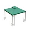 Techo reemplazo 3x3m p&eacute;rgola verde Outsunny