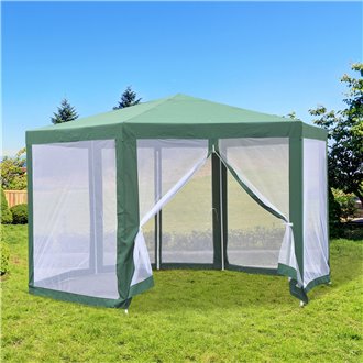 Carpa mosquitera hexagonal verde Outsunny 