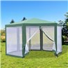 Carpa mosquitera hexagonal verde Outsunny 