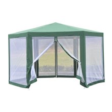 Carpa mosquitera hexagonal verde Outsunny