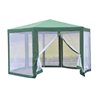 Carpa mosquitera hexagonal verde Outsunny 