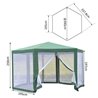 Carpa mosquitera hexagonal verde Outsunny 