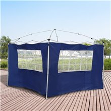 Paredes reemplazo 3x2m carpa azul Outsunny