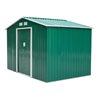 Caseta met&aacute;lica verde 181x277x192 Outsunny