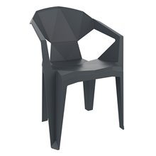 Sillón monobloc gris oscuro DELTA de Resol