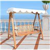 Silla balanc&iacute;n madera de jard&iacute;n 200x130x185 Outsunny