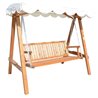 Silla balanc&iacute;n madera de jard&iacute;n 200x130x185 Outsunny