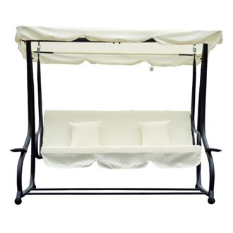 Cama balanc&iacute;n acero de jard&iacute;n 200x120x164 Outsunny