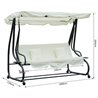 Cama balanc&iacute;n acero de jard&iacute;n 200x120x164 Outsunny
