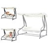 Cama balanc&iacute;n acero de jard&iacute;n 200x120x164 Outsunny